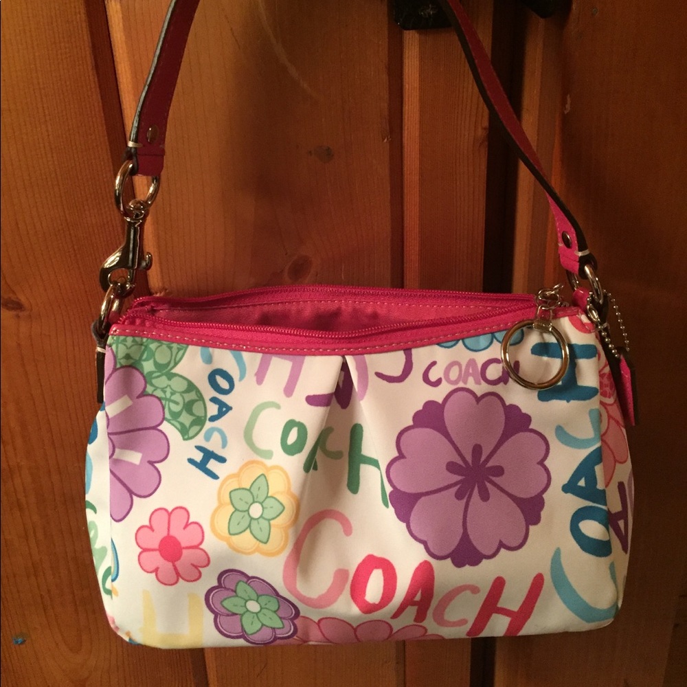 Floral Coach Handbag